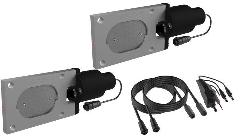 QTP Bolt-On QTEC Dual Low Profile Oval Electric Cutout Valves - Pair - Exhaust Mufflers & Tips