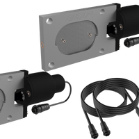 QTP Bolt-On QTEC Dual Low Profile Oval Electric Cutout Valves - Pair - Exhaust Mufflers & Tips