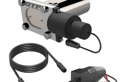 QTP Bolt-On QTEC Low Profile Oval Electric Cutout Valve - Exhaust Mufflers & Tips