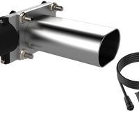 QTP Bolt-On QTEC Low Profile Oval Electric Cutout Valve - Exhaust Mufflers & Tips