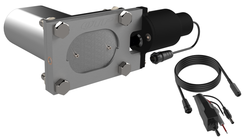 QTP Bolt-On QTEC Low Profile Oval Electric Cutout Valve - Exhaust Mufflers & Tips