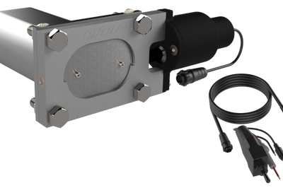 QTP Bolt-On QTEC Low Profile Oval Electric Cutout Valve - Exhaust Mufflers & Tips