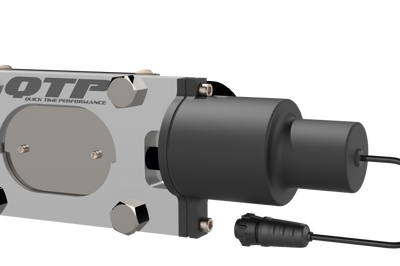 QTP Bolt-On QTEC Low Profile Oval Electric Cutout Valve - Exhaust Mufflers & Tips