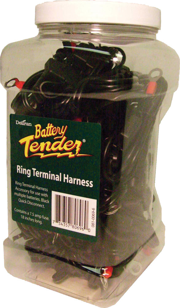 Battery Tender Quick Disconnect Leads W/ring Connector 25/pk Display - Watercraft Collection