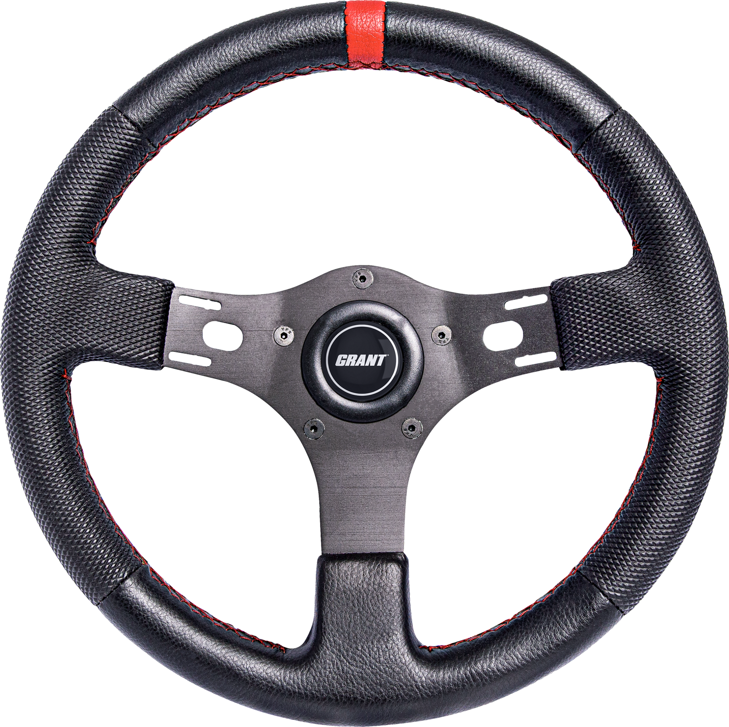 Grant R&p Steering Wheel Black/red - Black/Red - Atv Performance Products