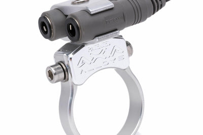 Axia Race Radio Jack Mount- Silver - Clear - Atv Performance Products