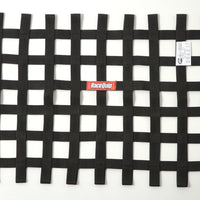 Racequip RaceQuip Black 18in H x 24W SFI Ribbon Window Net - Safety