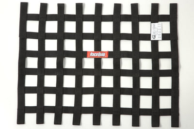 Racequip RaceQuip Black 18in H x 24W SFI Ribbon Window Net - Safety