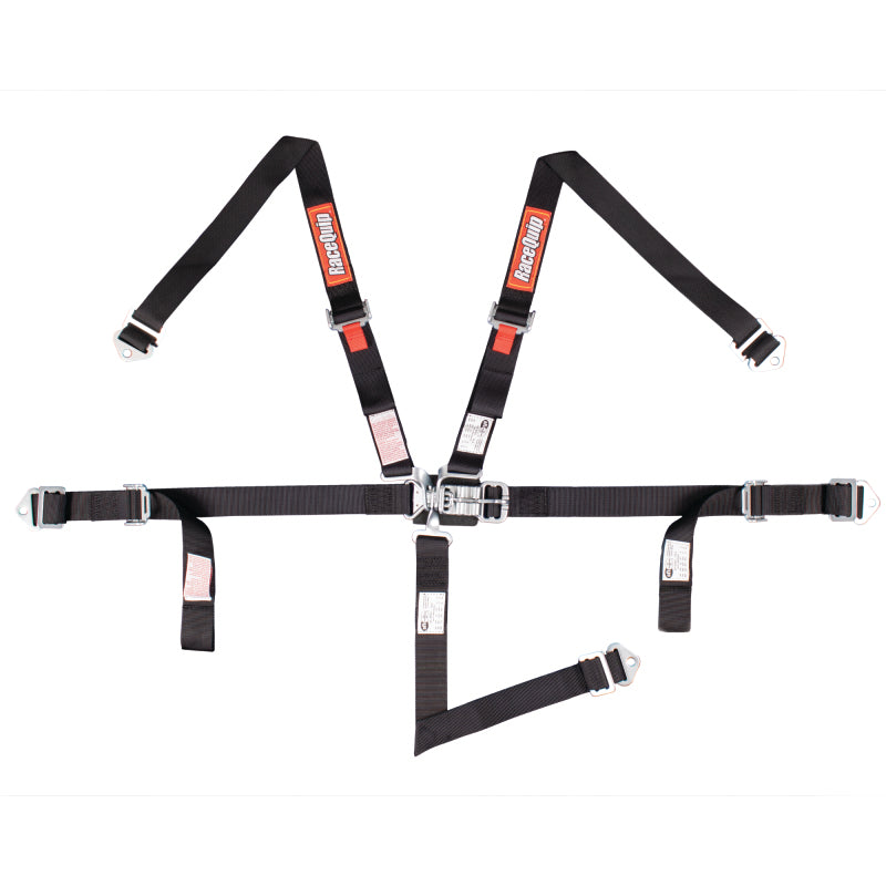 Racequip RaceQuip Black JR. L & 5pt Harness - Safety
