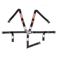 Racequip RaceQuip Black JR. L & 5pt Harness - Safety