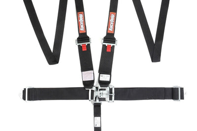 Racequip RaceQuip Black L & 5pt HNR Seat Belt - Safety