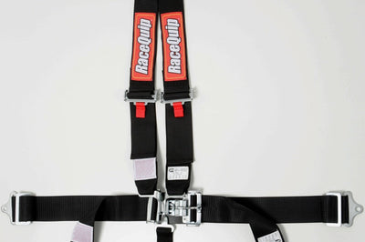 Racequip RaceQuip Black L & V4pt Seat Belt - Safety