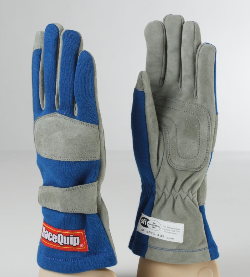 Racequip RaceQuip Blue 1-Layer SFI-1 Glove - Small - Safety