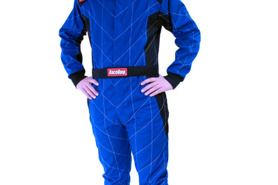 Racequip RaceQuip Blue Chevron-1 Suit - SFI-1 Large - Safety