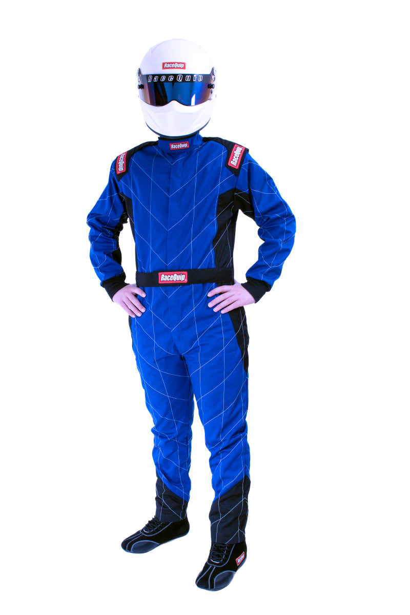 Racequip RaceQuip Blue Chevron-1 Suit - SFI-1 Medium - Safety