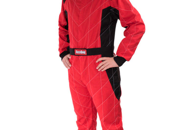 Racequip RaceQuip Red Chevron-1 Suit - SFI-1 Large - Safety