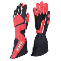 Racequip RaceQuip SFI-5 Red/Black Large Outseam Angle Cut Glove - Safety