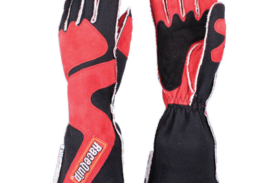 Racequip RaceQuip SFI-5 Red/Black Large Outseam Angle Cut Glove - Safety