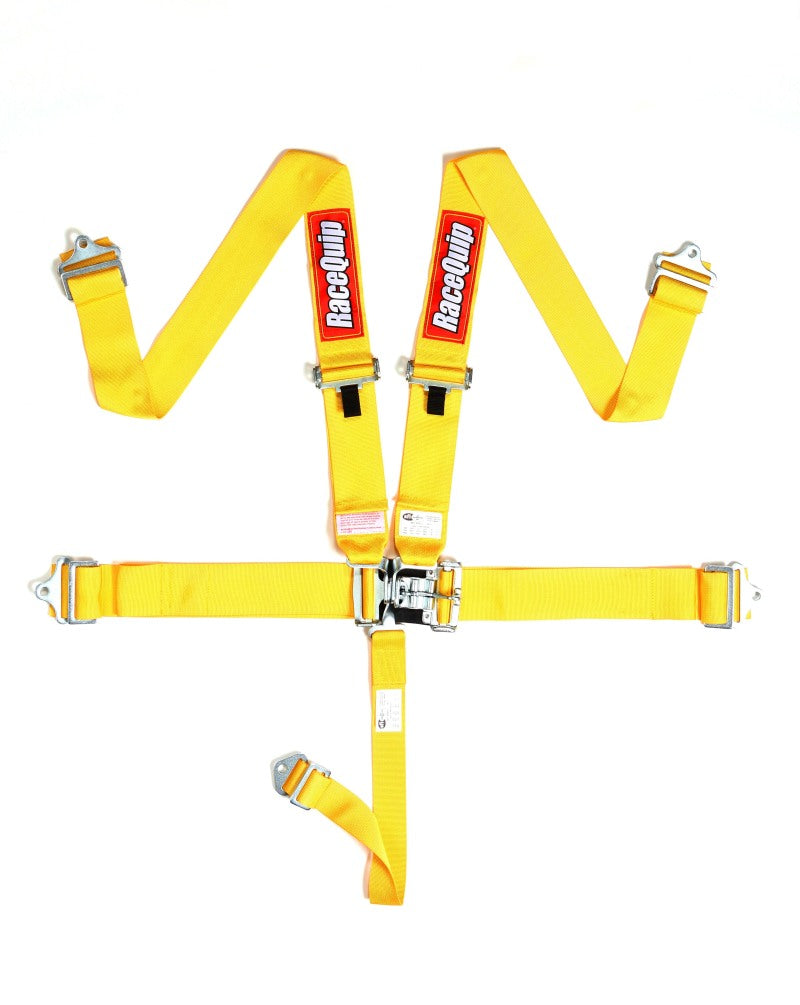 Racequip RaceQuip Yellow L & 5pt Seat Belt - Safety