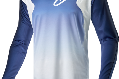 Alpinestars Racer Hoen Jersey Light Grey/hot Orange/black Xl - White/Dark Navy/Light Blue / 2X-Large - Apparel