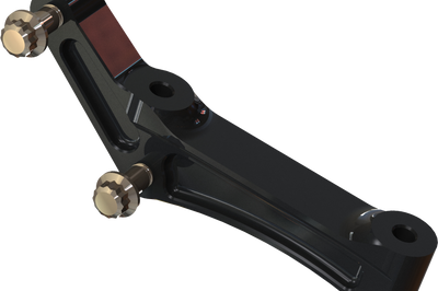 HAWG HALTERS INC Radial Mount Adapt Bracket Univ Rh/Lh Black - Brakes