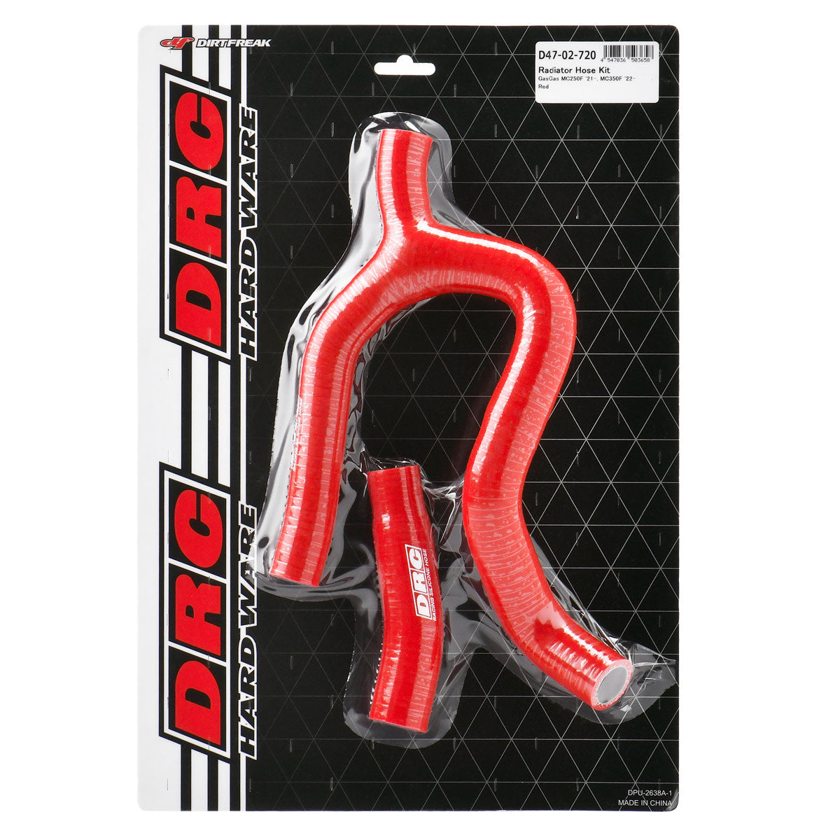Drc Radiator Hose Kit Gasgas Red - Offroad Collection