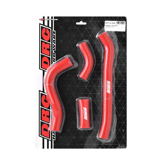 Drc Radiator Hose Kit Honda Red - Offroad Collection
