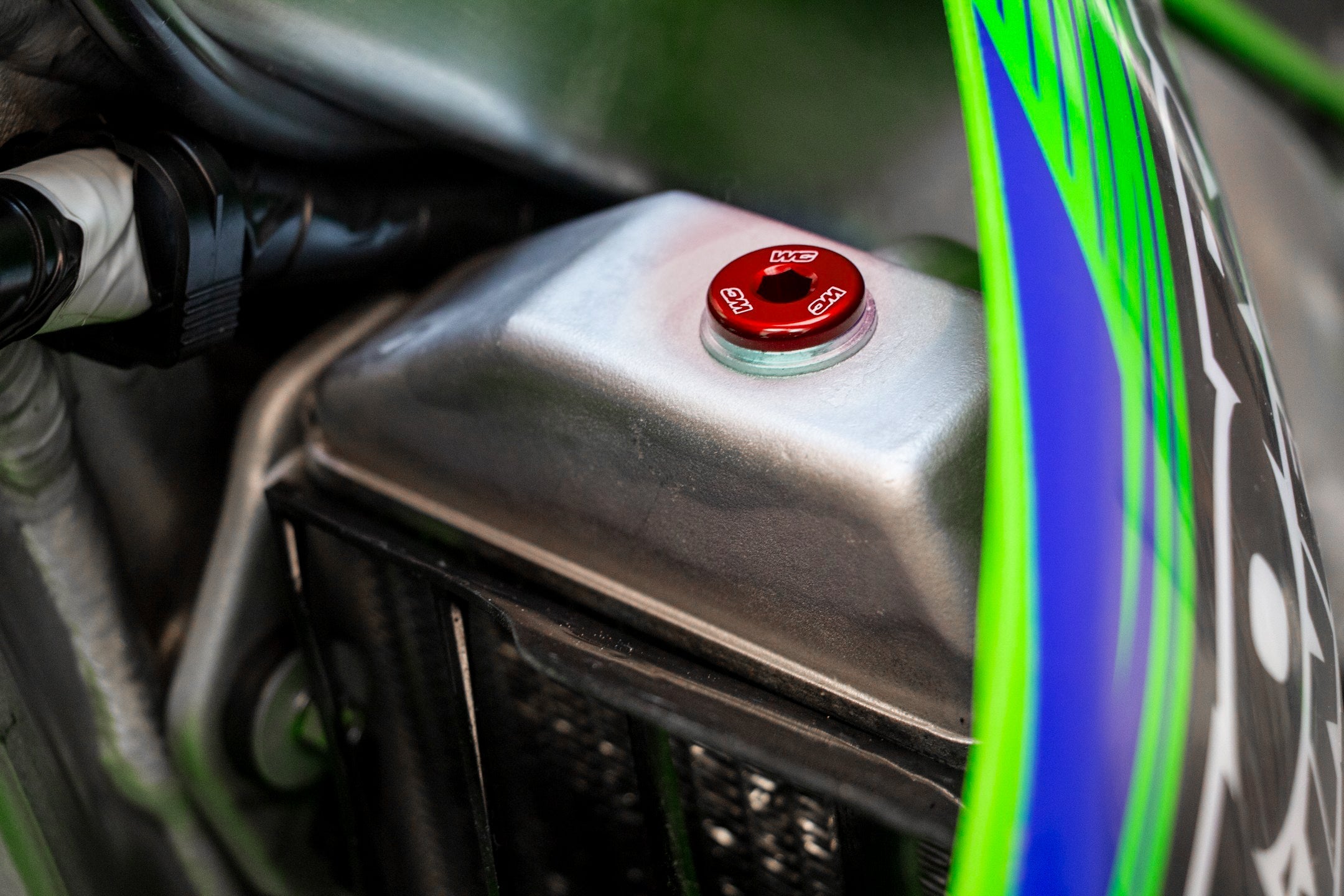 Works Radiator Plug Red Hon/kaw - Offroad Collection