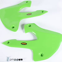 Maier Radiator Scoops White - Green - Offroad Collection