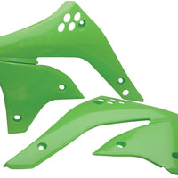 Acerbis Radiator Shrouds Kaw Green - Green/Black - Offroad Collection
