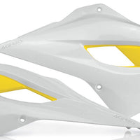 Acerbis Radiator Shrouds Kaw Green - Green/Black - Offroad Collection