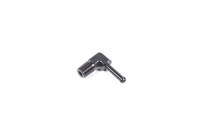 Radium Engineering 1/8in NPT Male to 3/16in Barb 90 Degree Fitting - Fabrication