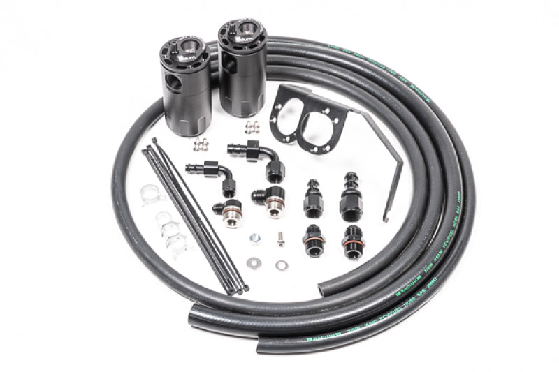 Radium Engineering Dual Catch Can Kit 2015 + Subaru WRX Fluid Lock - Engine Components