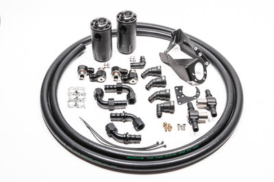 Radium Engineering Dual Catch Can Kit Nissan R32 Skyline GT-R Fluid Lock - Engine Components