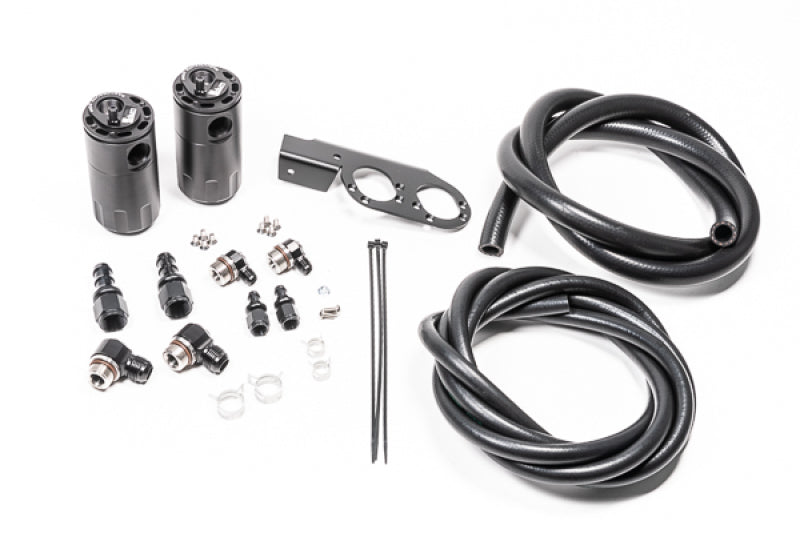Radium Engineering Dual Catch Can Kit Nissan Z33 V35 VQ35DE/HR Fluid Lock - Engine Components