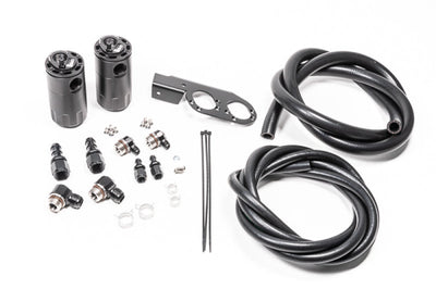 Radium Engineering Dual Catch Can Kit Nissan Z33 V35 VQ35DE/HR Fluid Lock - Engine Components