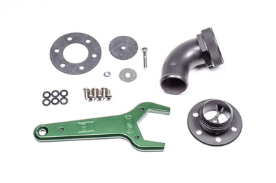 Radium Engineering Remote Mount Fill Neck - 24AN Elbow - 1.5in Barb - Fabrication