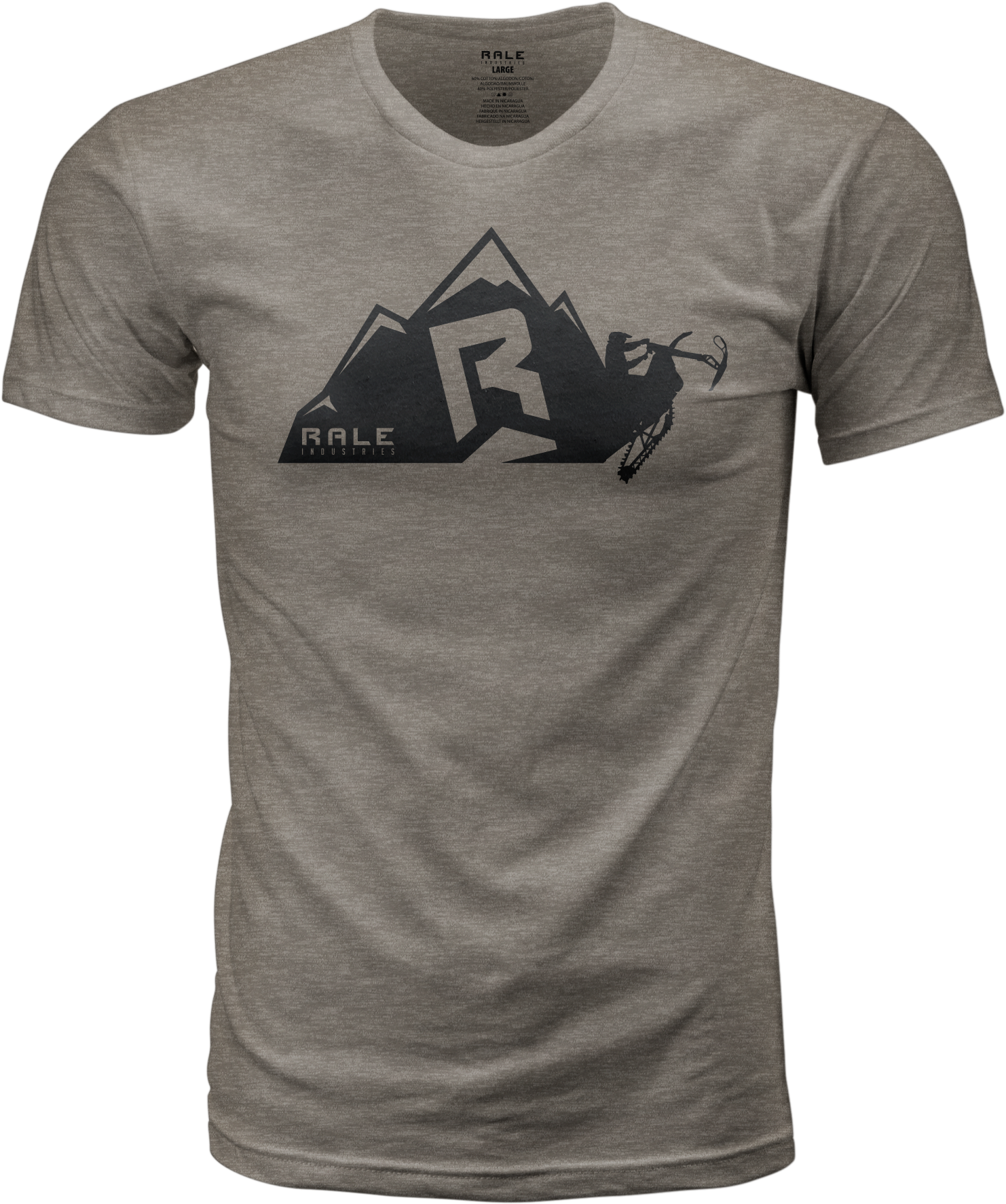 Rale Industries Rocky Mountain Tee Grey Xl - Medium - Apparel Collection