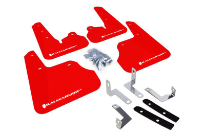 Rally Armor 12-16 Subaru Impreza Red UR Mud Flap w/ White Logo - Body & Protection