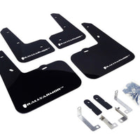 Rally Armor 12-18 Hyundai Veloster Black UR Mud Flap w/ White Logo - Body & Protection