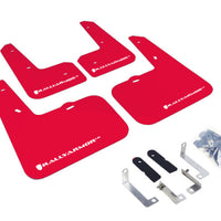 Rally Armor 12-18 Hyundai Veloster Red UR Mud Flap w/ White Logo - Body & Protection