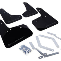 Rally Armor 12-19 Ford Focus ST / 16-19 RS Black Mud Flap w/ Grey Logo - Body & Protection