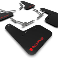 Rally Armor 12-19 Ford Focus ST / 16-19 RS Black UR Mud Flap w/ Red Altered Font Logo - Body & Protection