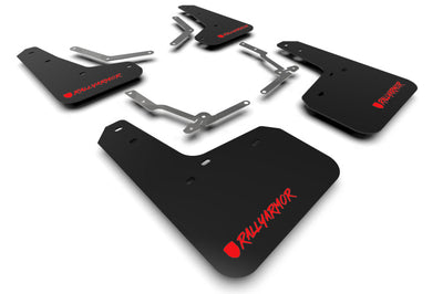 Rally Armor 12-19 Ford Focus ST / 16-19 RS Black UR Mud Flap w/ Red Altered Font Logo - Body & Protection