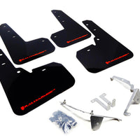 Rally Armor 13-17 Subaru Crosstrek XV Black UR Mud Flap w/ Red Logo - Body & Protection