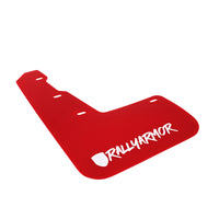 Rally Armor 15-21 Subaru WRX & STI Red Mud Flap White Altered Font Logo - Body Protection