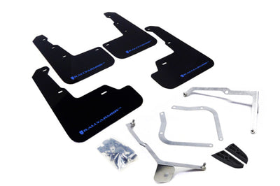 Rally Armor 15-21 Subaru WRX/STI (Sedan ONLY) Black UR Mud Flap w/ Blue Logo - Body & Protection