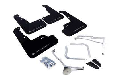 Rally Armor 15-21 Subaru WRX/STI (Sedan ONLY) Black UR Mud Flap w/ Silver Logo - Body & Protection
