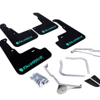 Rally Armor 15-21 Subaru WRX/STI (Sedan ONLY) Black UR Mud Flap w/ Teal Altered Font Logo - Body & Protection