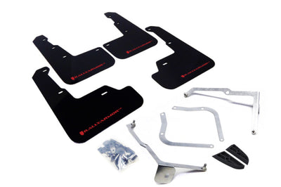 Rally Armor 15-21 Subaru WRX/STI (Sedan ONLY) Black UR Mud Flap w/ Red Logo - Body & Protection